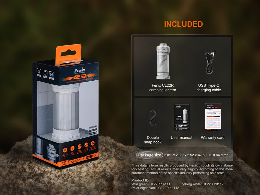Fenix CL22R Rechargeable Lantern, Olive