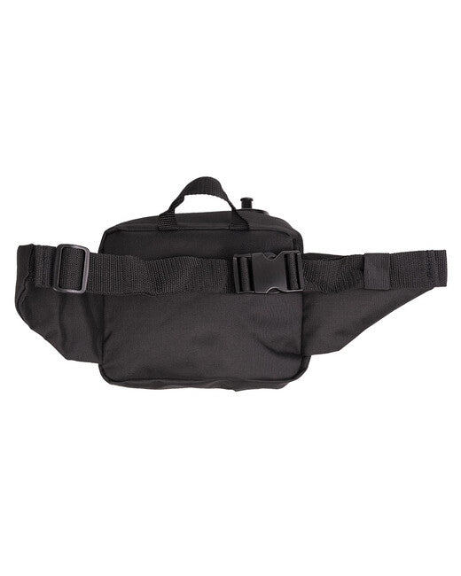 Mil-Tec Waist Bag FLASCH with Plastic Bottle, Black