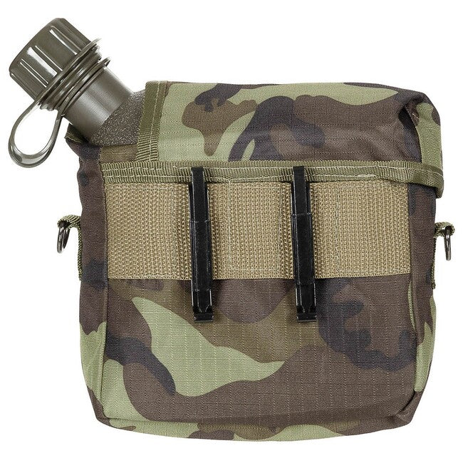 MFH Poľná fľaša hranatá, cca 2L, M 95 CZ camo