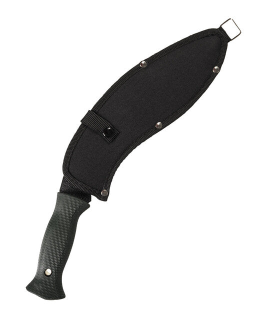 Mil-Tec Kukri Machete with Nylon Sheath, Black