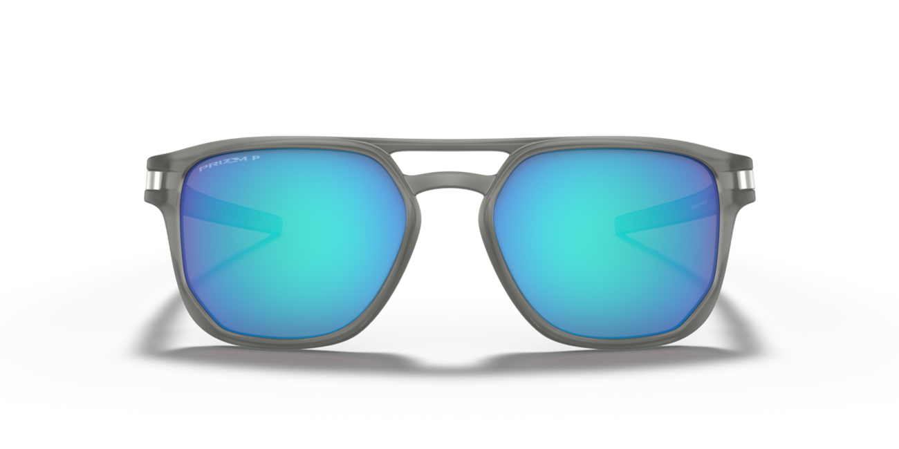 Oakley LATCH BETA Sunglasses, Matte Grey Ink Frame, Prizm Sapphire Iridium Polarized, 54