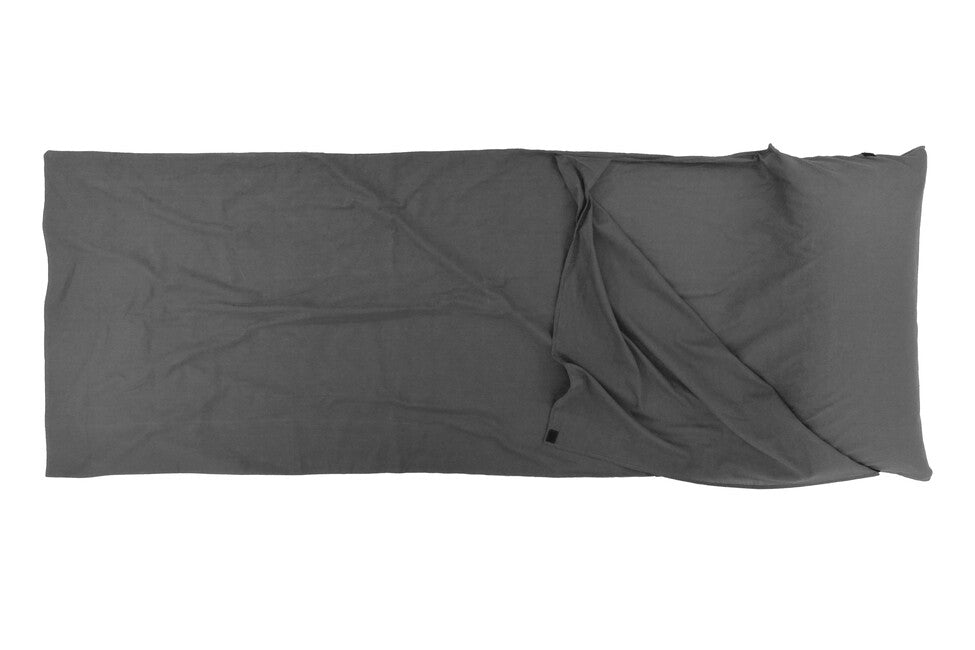 Origin Outdoors Sleeping Bag Liner, Cotton, Rectangular, Anthracite