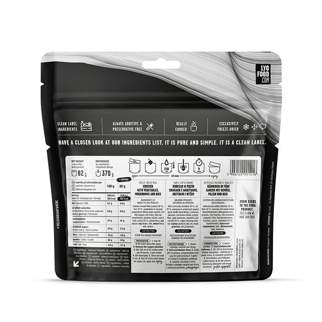 LYOfood Chicken Five Flavors with Rice 370g