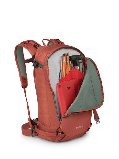 Osprey Sopris 20 Ski Touring Backpack, Ember Glow Orange