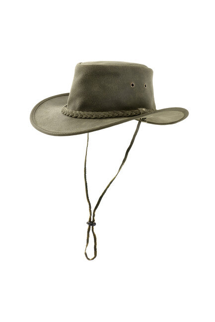 Origin Outdoors Pincher Leather Hat, Olive