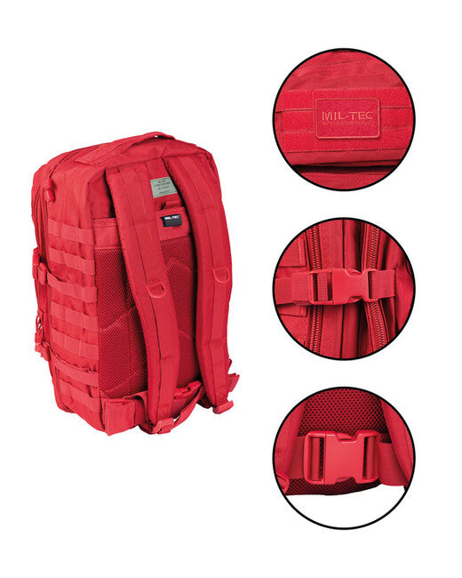 Mil-Tec US Assault Large Backpack, Red, 36L
