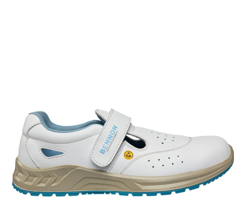 Bennon Work Sandals White S1 ESD
