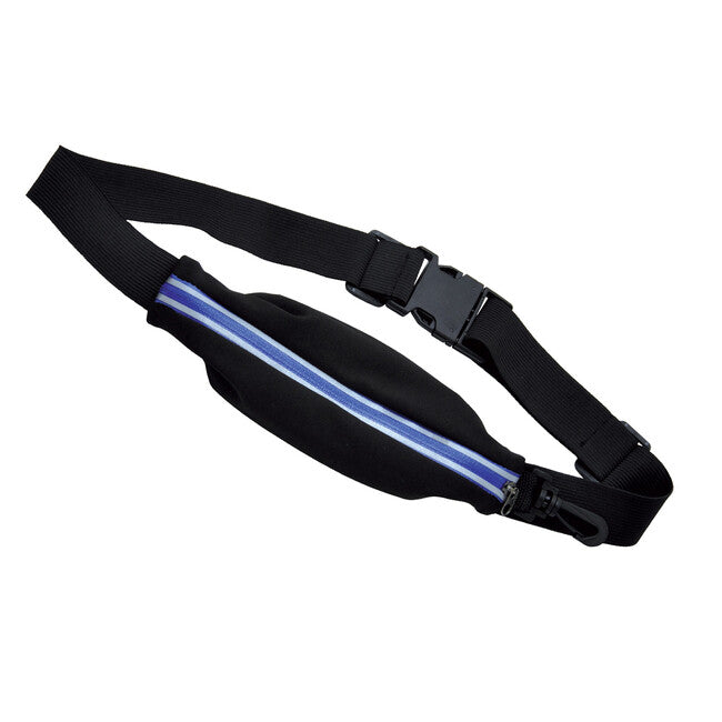 Baladeo TRA065 Performance Running Reflective Waistbag, Black-Navy Blue