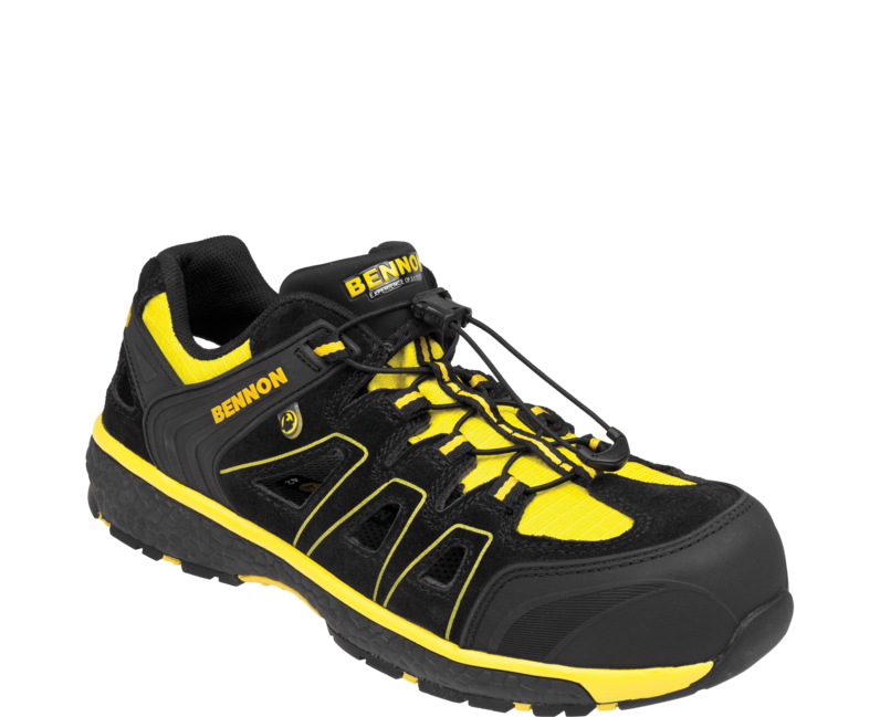 BENNON Bombis S1 ESD NM Work Sandals, Yellow