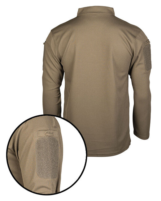Mil-Tec Tactical Polo Shirt Long Sleeve, Olive