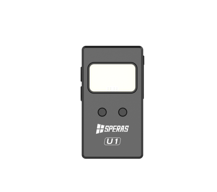 Speras Multifunctional EDC Flashlight with Clip U1, Black