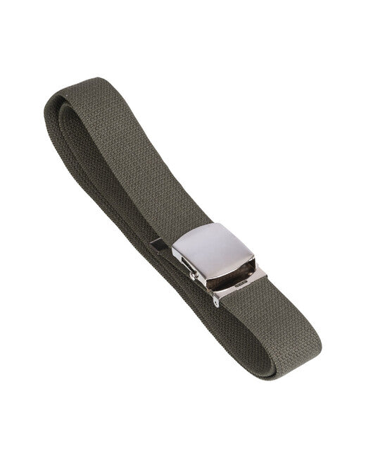 Mil-Tec US Belt 38mm Width Trouser Olivе with Silver Buckle