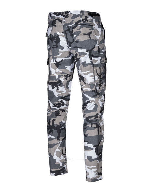 Mil-Tec US BDU Slim Fit Field Rip-Stop Trousers, Urban