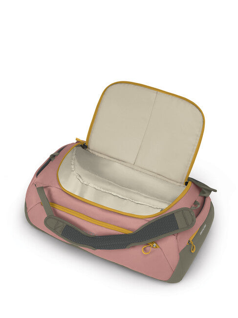 Osprey Daylite Duffel 45 Travel Bag, Ash Blush Pink/Earl Grey
