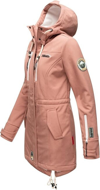 Marikoo Women's Winter Softshell Jacket with Hood Zimtzicke