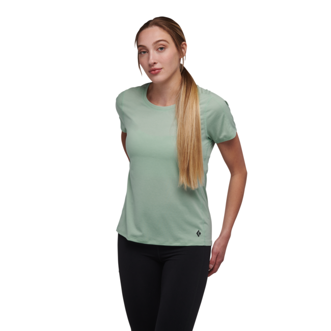 Black Diamond Women's Lightwire Tech T-Shirt, Foam Green
