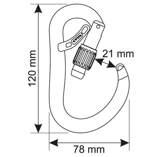 CAMP Atom Belay Lock Carabiner