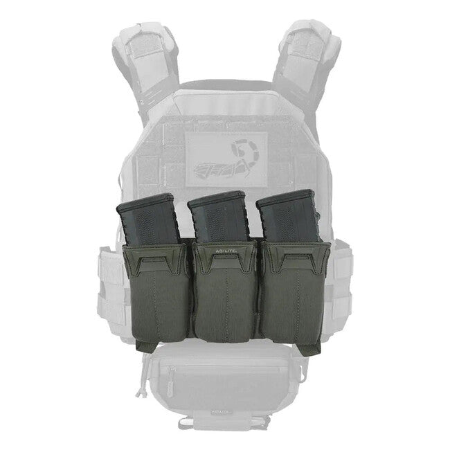 Agilite Pincer Triple Magazine Pouch, Ranger Green