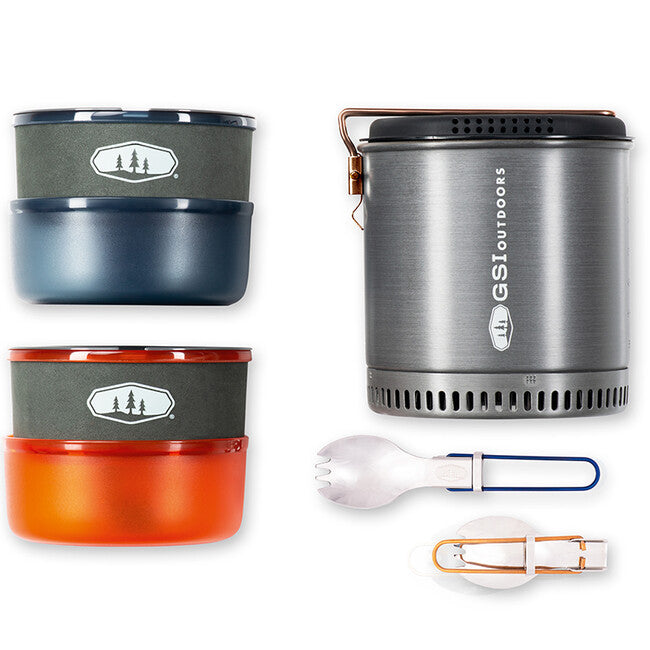 GSI Outdoors Halulite Dualist HS Cookware Set for 2, 1.8L