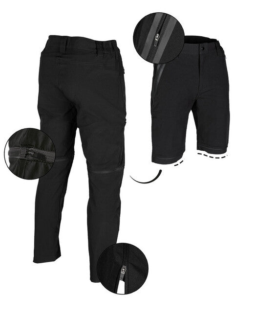 Mil-Tec Performance Zip-Off Pants, Black
