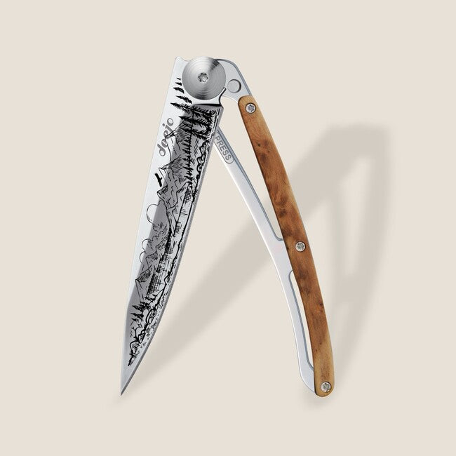 Deejo Tattoo Mountain Folding Knife