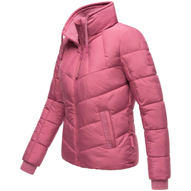 Navahoo Women's Winter Jacket Liebesfee, Berry Rouge