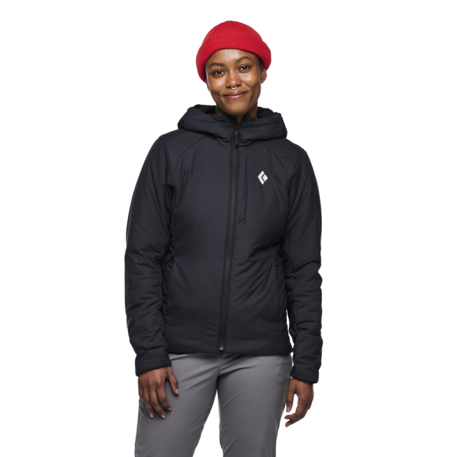 Black Diamond First Women's Light Stretch Hoodie, Black