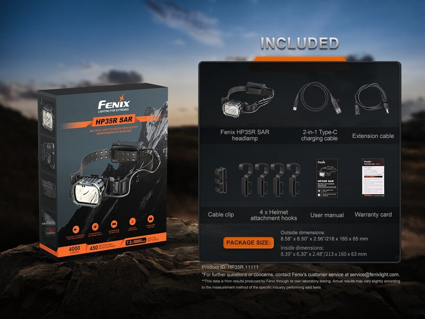 Fenix HP35R SAR Rechargeable Headlamp