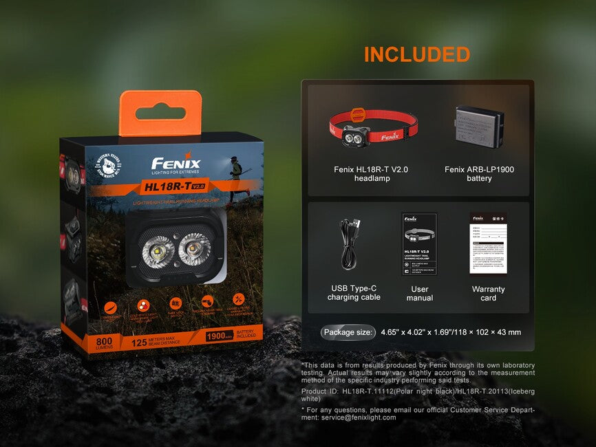 Fenix Nabíjateľná čelovka HL18R-T V2.0, biela