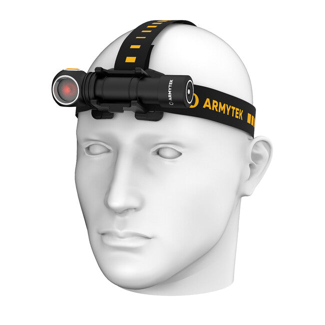 ArmyTek Wizard C2 WR Magnet White & Red LED Headlamp, Magnetic Mount, Battery Powered, 1100 lm, 3 h, 65 g