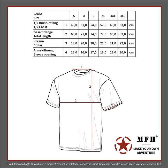 MFH American T-Shirt Streetstyle Short Sleeve, AT-digital