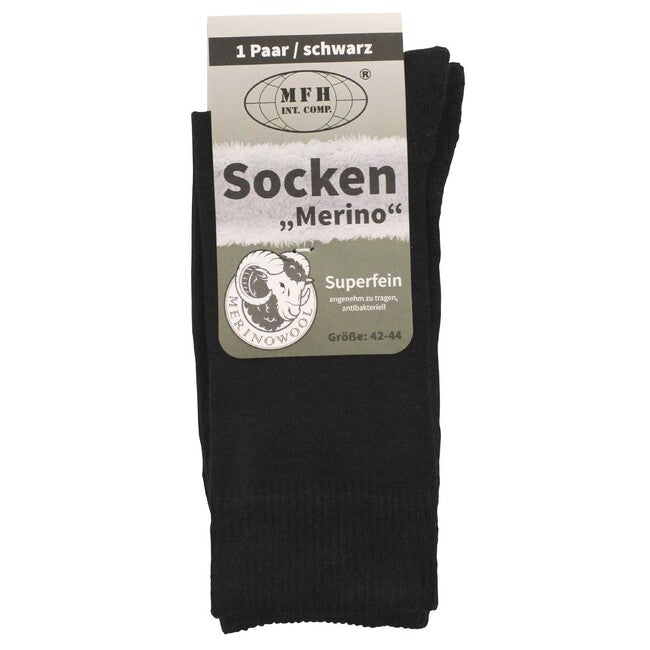 MFH Socks, Merino, Black