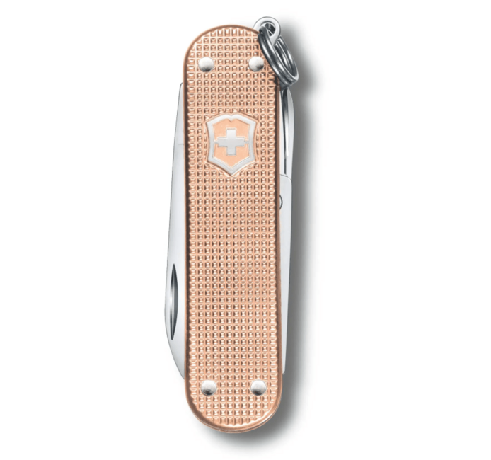 Victorinox Classic Colors Alox Fresh Peach Multi-Tool, Orange, 58mm Knife, 5 Functions