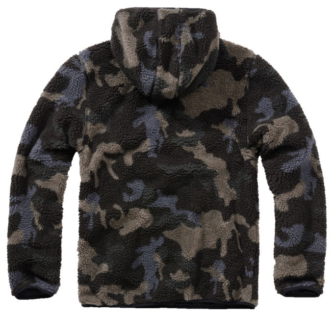 Brandit Teddyfleece Worker Fleece Pullover, Dark Camo