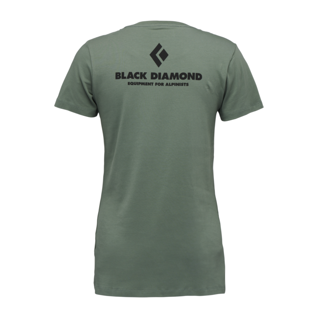 Black Diamond Women's Short Sleeve T-Shirt Equipment for Alpinists, Laurel Green