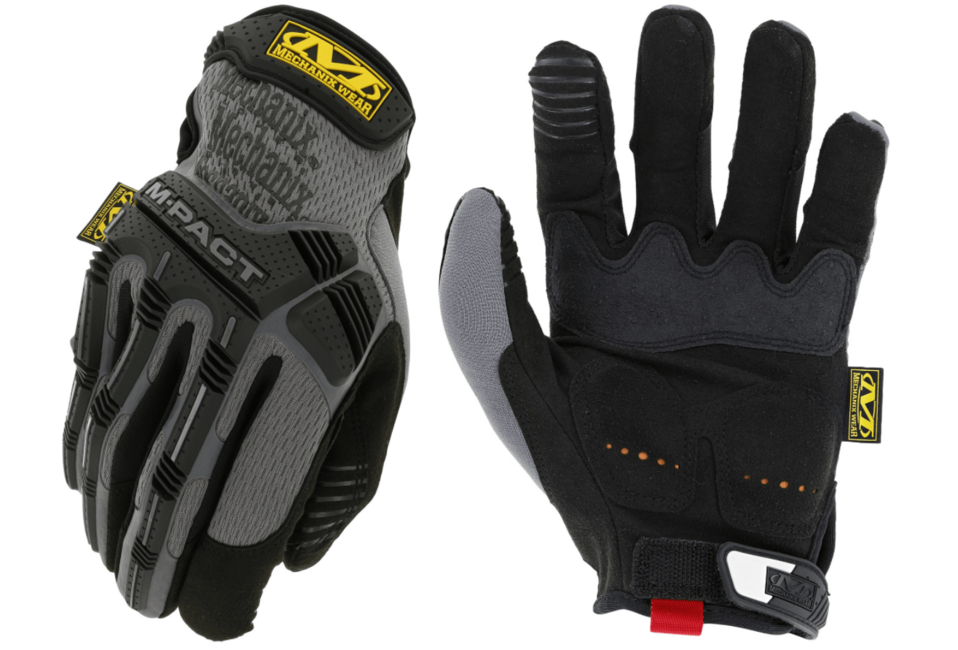 Mechanix M-Pact Work Gloves, Black/Grey