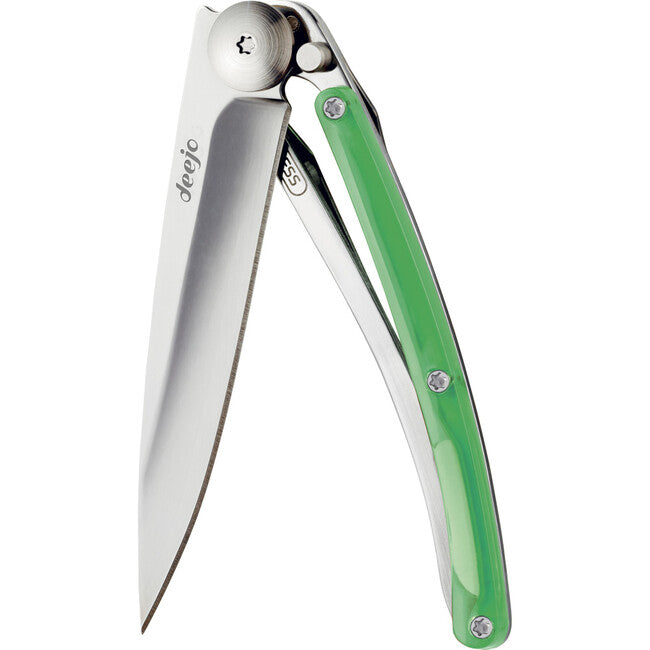 Deejo Folding Knife, Green