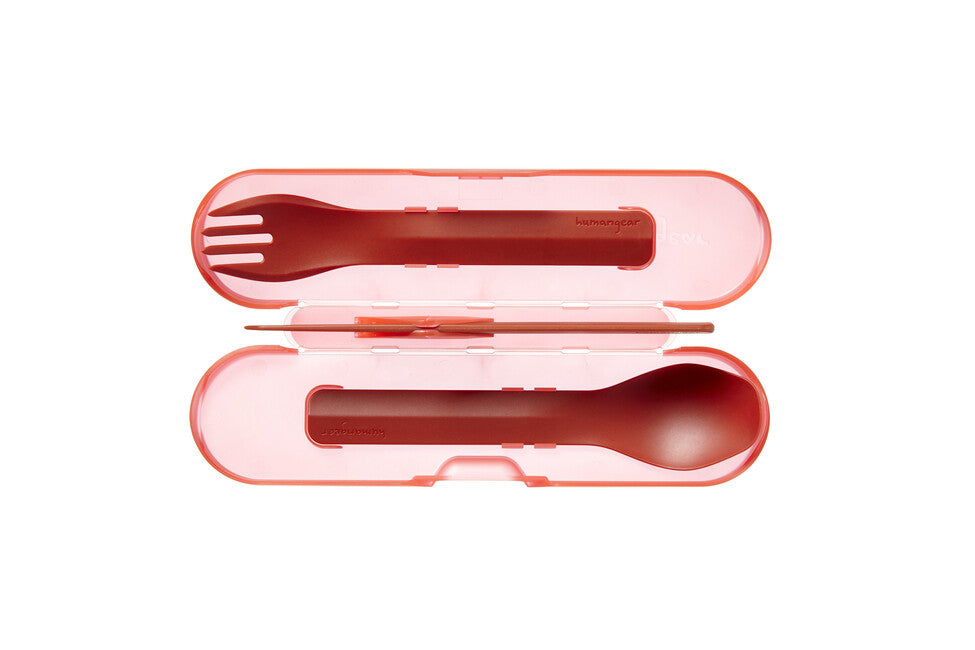 Humangear GoBites TRIO Utensils, Red
