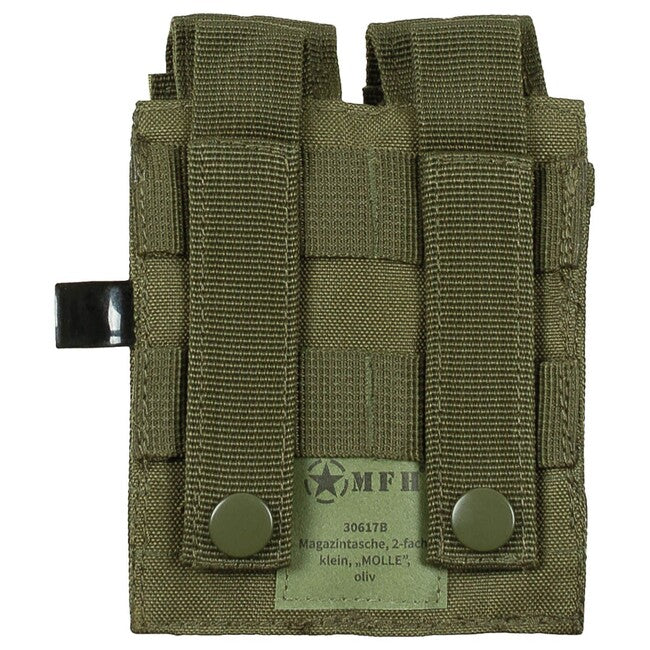 MFH Double MOLLE Pouch, Olive Drab