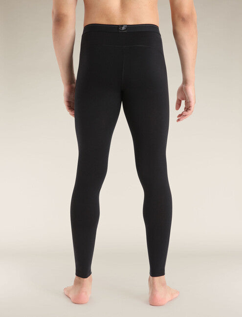 Icebreaker Men's Merino Thermal Leggings 200 Oasis, Black