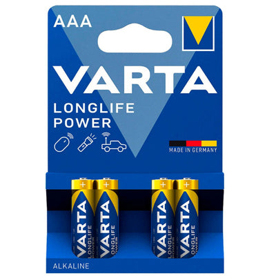 Varta Longlife Power Battery AAA Micro 4 Pack