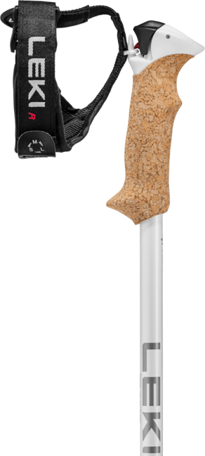 LEKI Stella S Ski Poles, White-Silver-White Gold