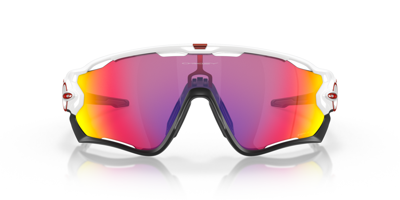 Oakley JAWBREAKER Sunglasses, Polished White Frame, Prizm Road Lenses