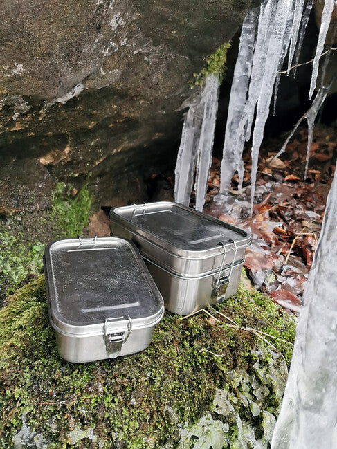 Origin Outdoors Deluxe Double Box Stainless Steel 1.9l