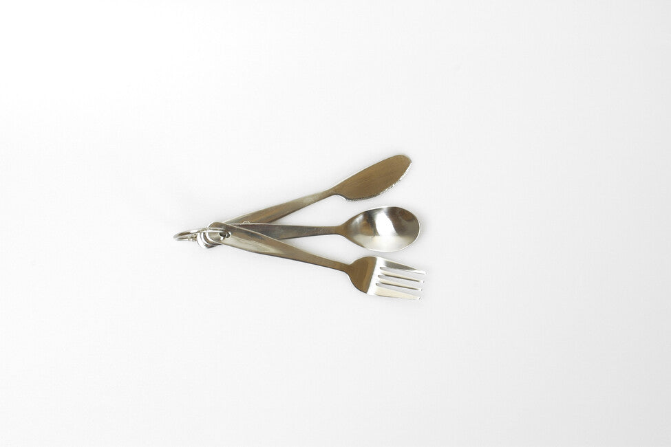 Coghlans CL Compact Utensil Set Stainless Steel with Ring