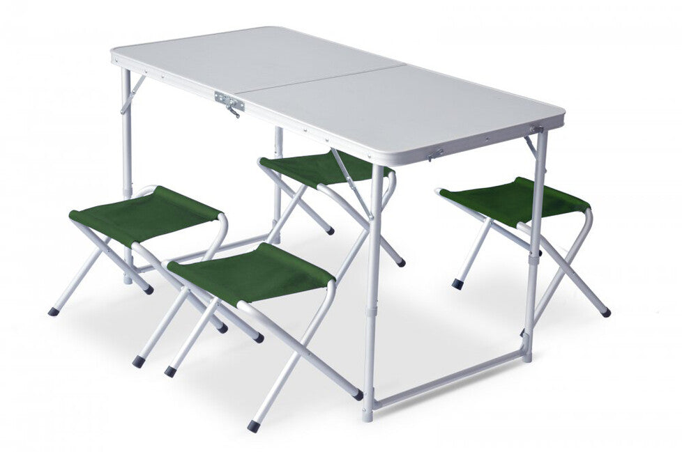 Pinguin Table with Chairs, Petrol