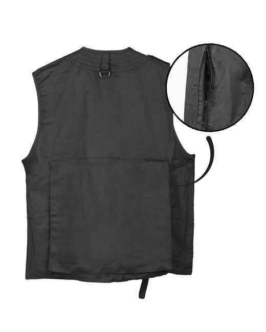 Mil-Tec Hunting Vest with Mesh, Black