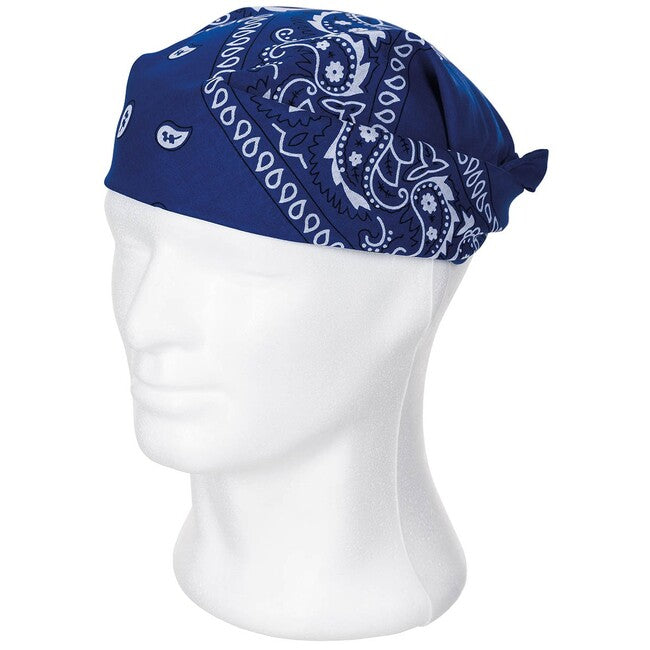 MFH Shemagh, Royal Blue-White, approx. 55 x 55 cm, Cotton