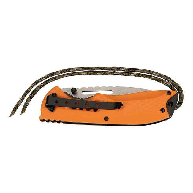 Herbertz Folding Knife 9.7 cm, Black-Orange, Plastic