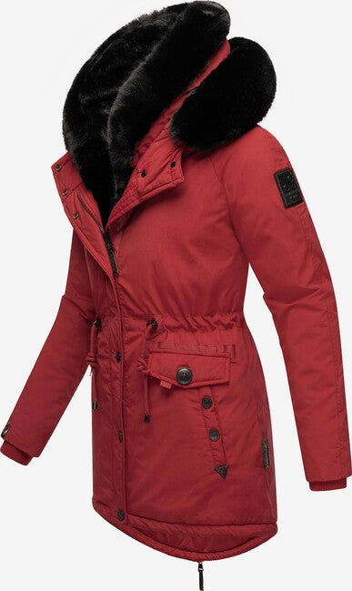 Navahoo Women's Winter Parka Sweety Deluxe, Blood Red